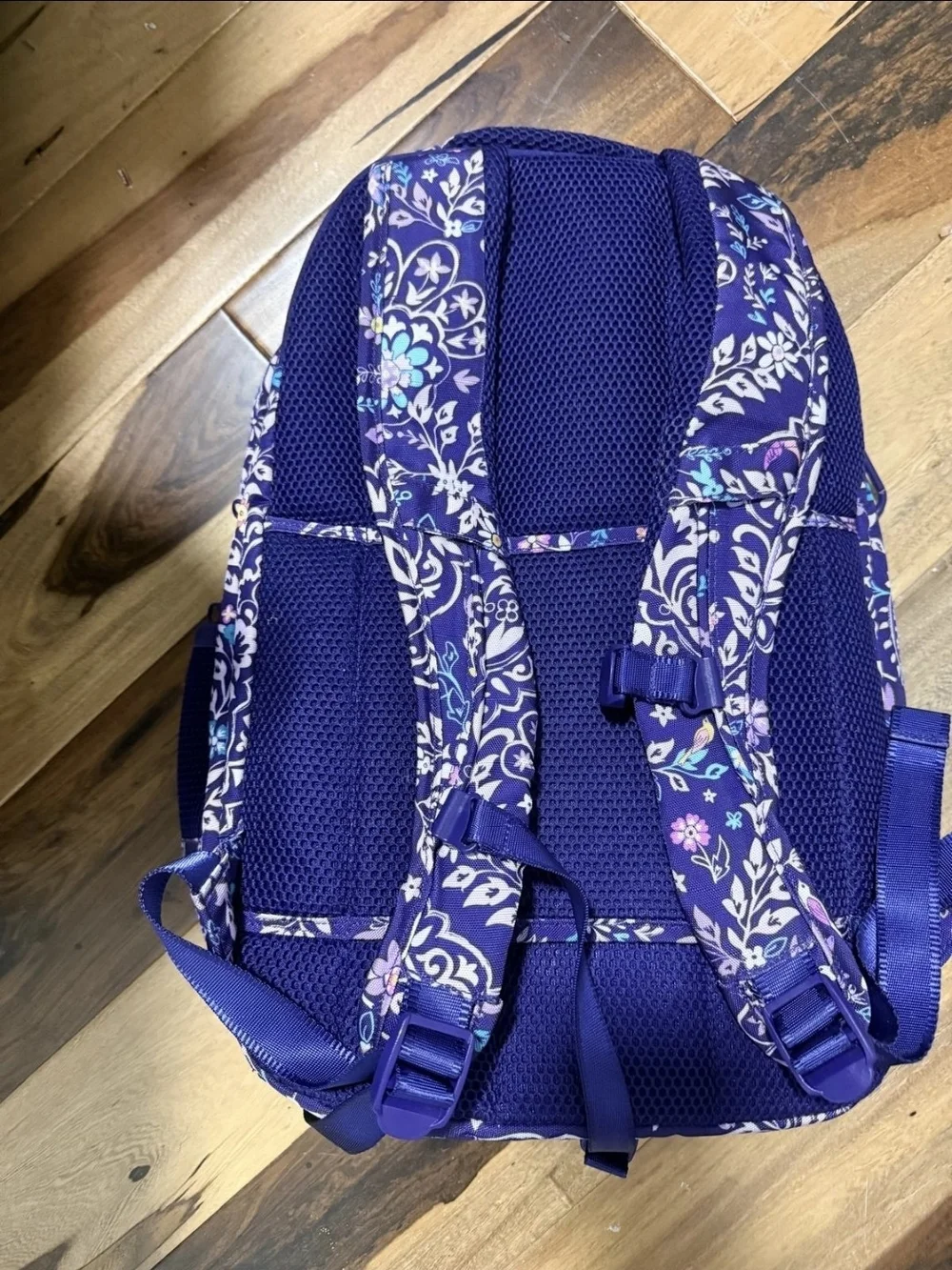 Vera Bradley Purple Floral Print Backpack